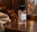 BDK Parfums Gris Charnel EDP в осенней композиции со светлым шарфом и листьями